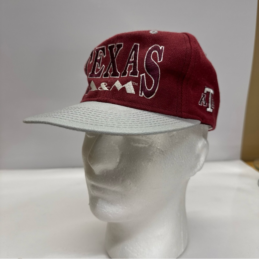 90s Texas A&M Aggies Vintage SnapBack Hat. Tournament Brand